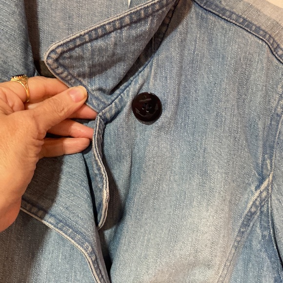Liz Claiborne  original Liz  Wear Jean jacket.    Perfect. Size L - Picture 3 of 7